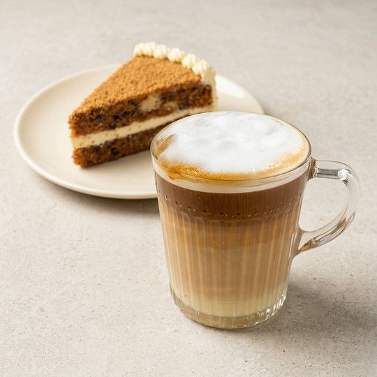 Carrot Cake & Flat White Meal