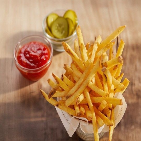 Fries & Spicy Pickles