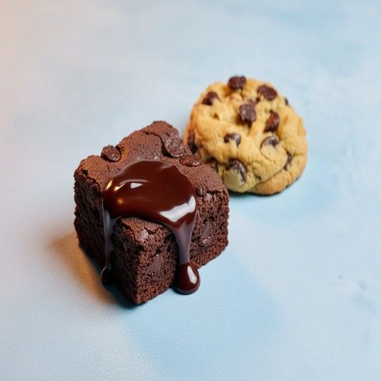 Double Chocolate Fudge Brownie & Cookie