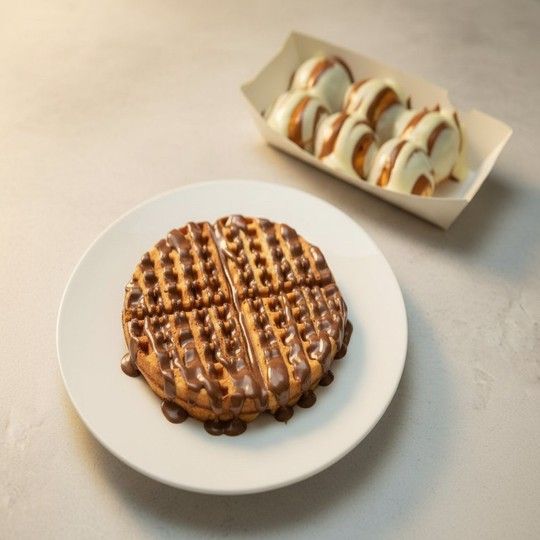 Delicious Chocolate Waffle