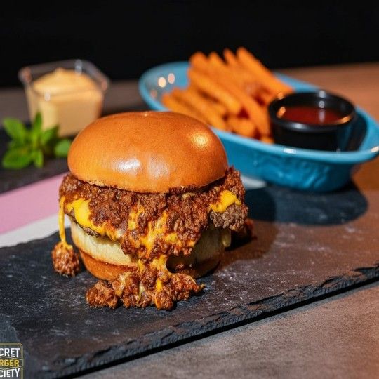 Chilli Beef Burger Deluxe