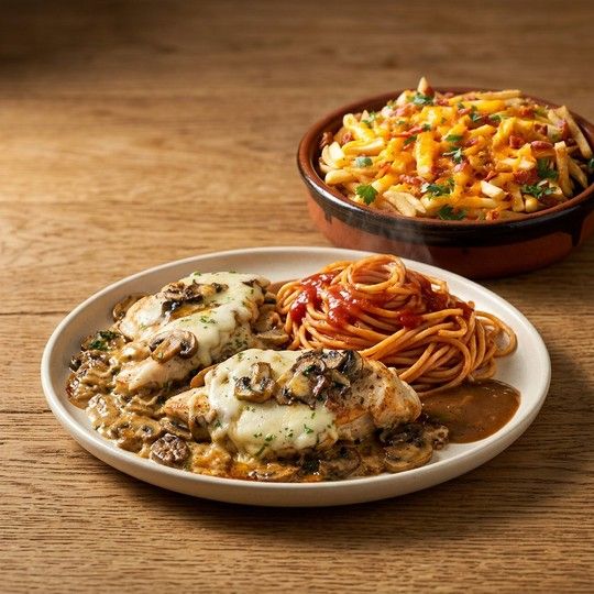 Oven Baked Chicken Scaloppini Meal