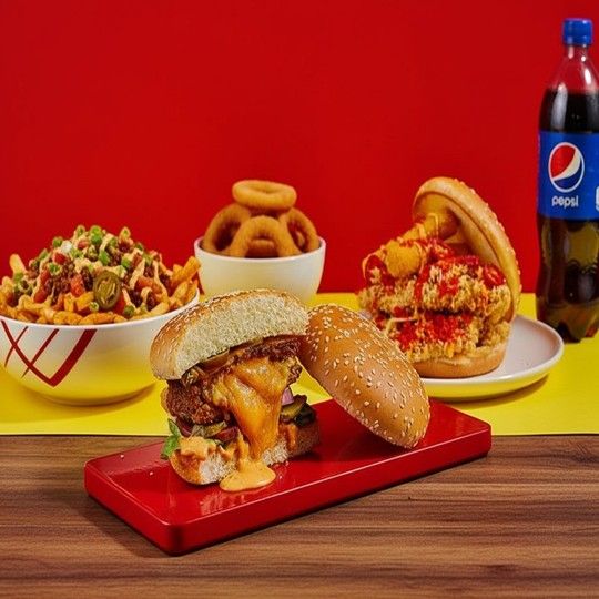 Family Burger Feast for 4