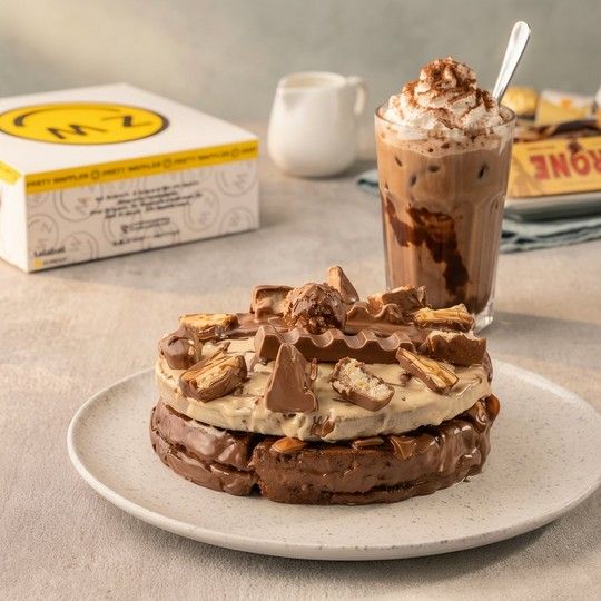 Choco Bomb Waffle & Mocha