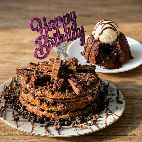 Happy Birthday Cake & Molten Treat