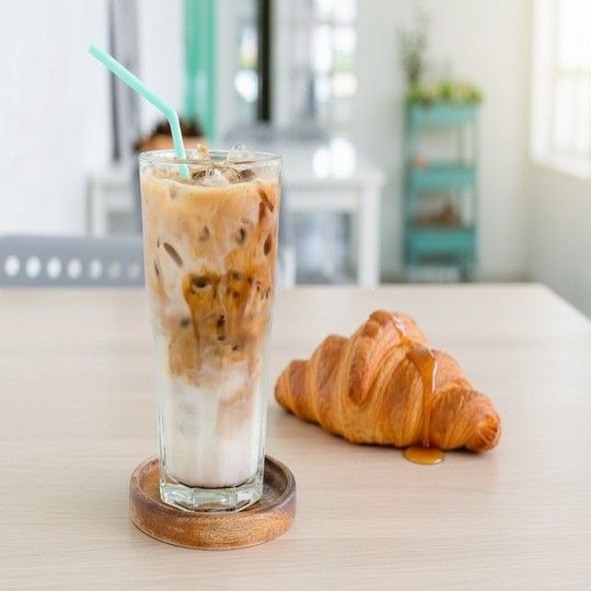 Iced Mocha & Croissant