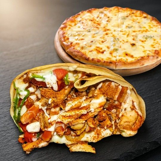 Mixed Chicken Crepe & Cheese Manoushe