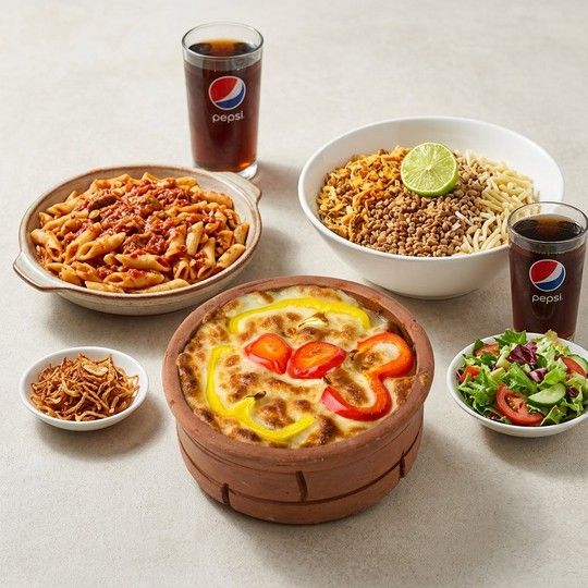 Family Koshary & Casserole Feast