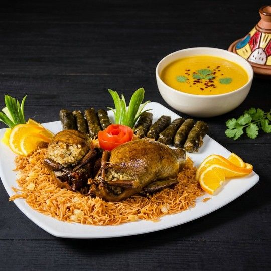 Stuffed Freekh eon Meal