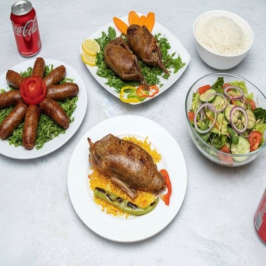 Family Pigeon and Mumbar Feast for 4 Persons