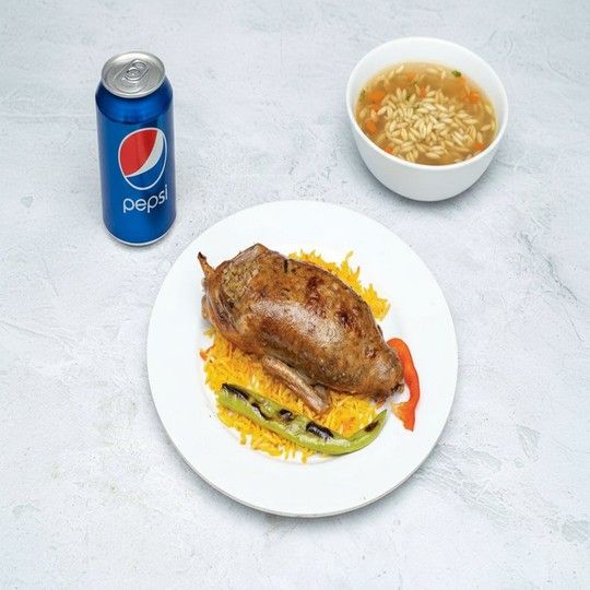 Stuffed Pigeon with Rice Meal
