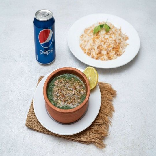 Molokhia and Rice Meal