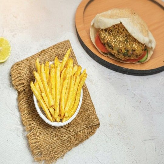 plain Taamia Sandwich with Fries
