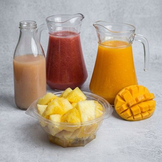 Family Fruit & Juice Feast for 4
