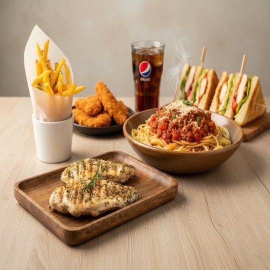 Spaghetti & Sandwich Family Feast for 4