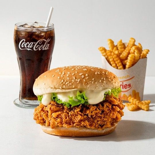 Crispy Chicken Burger Meal