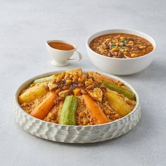 Couscous Chicken & Harira Meal