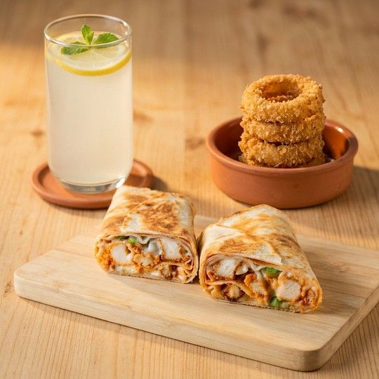 Chicken Shawarma Crepe Meal