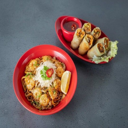 Korean Shrimp Noodles Meal