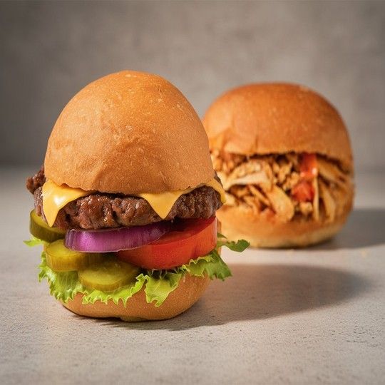 Beef Burger & Chicken Shawerma Meal