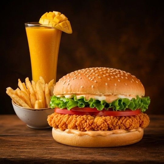 Chicken Burger Solo Meal