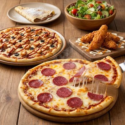 Family Pizza & Strips Feast for 4