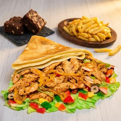 Chicken Fajita Crepe Meal