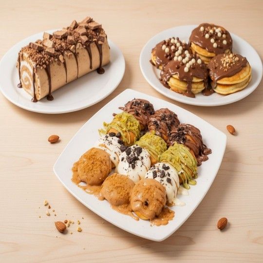 Family Waffle & Pancake Feast for 4
