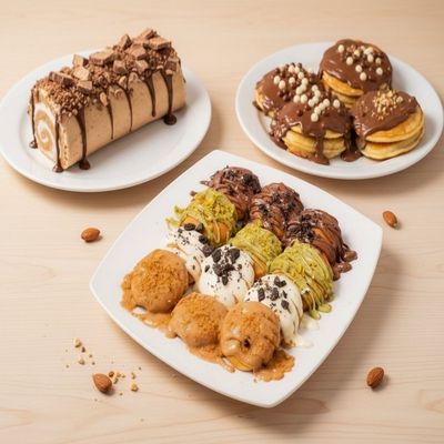 Family Waffle & Pancake Feast for 4