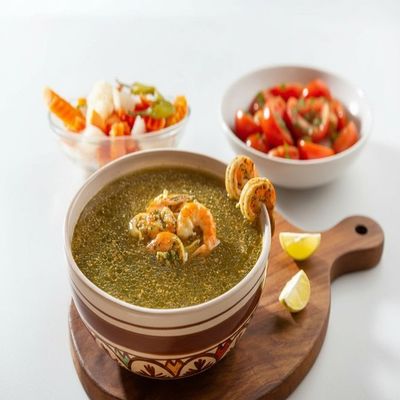Molokhia with Shrimp Meal