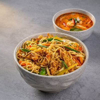 Chicken Noodles & Tom Yum Soup
