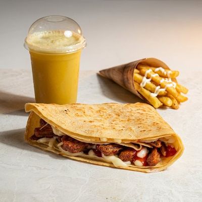 Individual Crepe Burger Meal