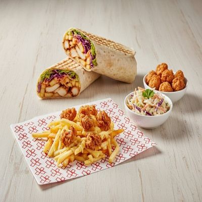 Family Wrap & Sides Feast for 3