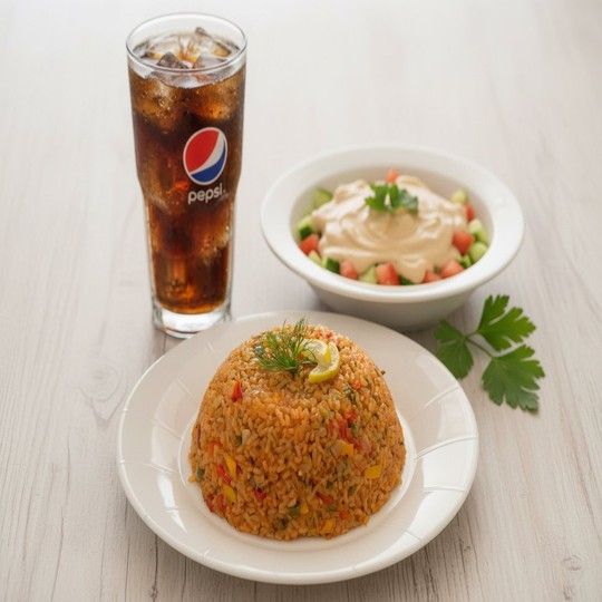 Sayadiyah Rice & Salad Meal