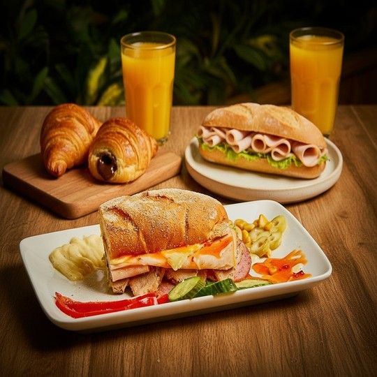 Family Sandwich & Pastry Feast for 4