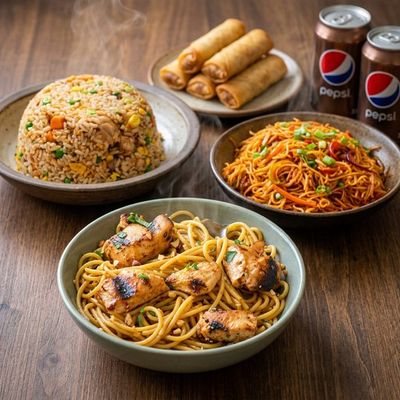 Asian Noodle Feast for 4