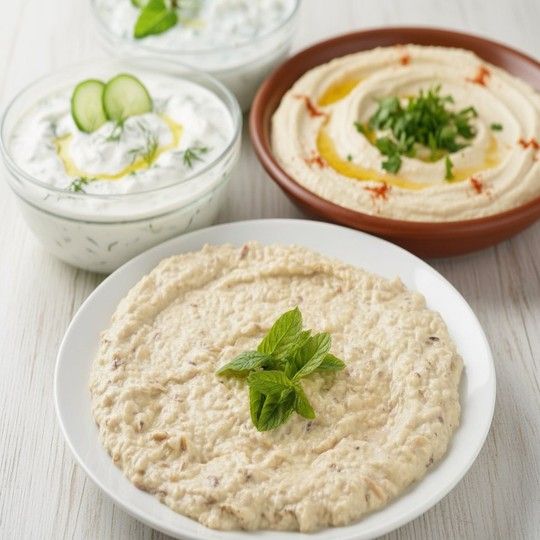 Baba Ghannoug Salad Sampler