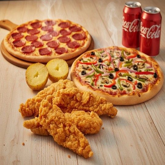 Pizza & Crispy Family Feast