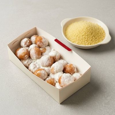 Plain Couscous & Sugar Zalabia