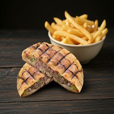 Meat Hawashi & Fries