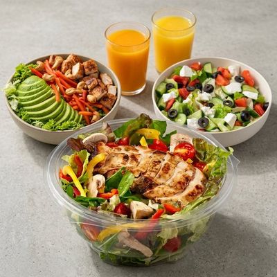Family Salad & Juice Feast