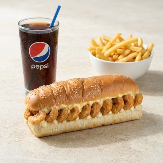 Crispy Shrimp Ranch Sauce Sandwich Meal