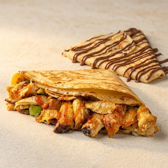 Chicken Shawarma Crepe Combo