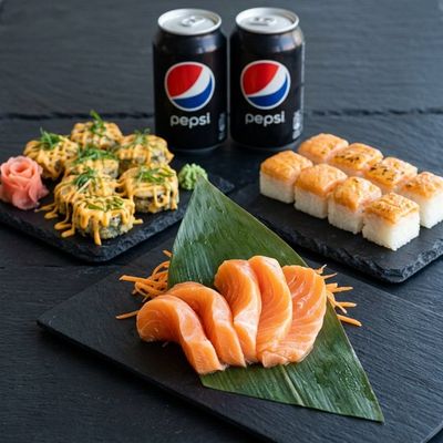Salmon & Roll Family Feast for 4