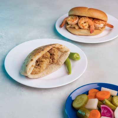 Mokh & Shrimp Sandwich Combo