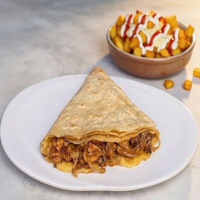 Chicken Shawarma Crepe Meal
