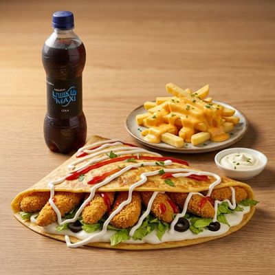 Crispy Chicken Crepe Meal