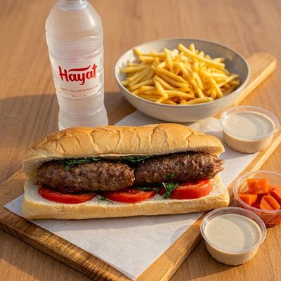 Kofta Sandwich Solo Meal