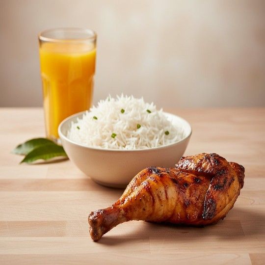 Grilled Chicken and Rice Meal