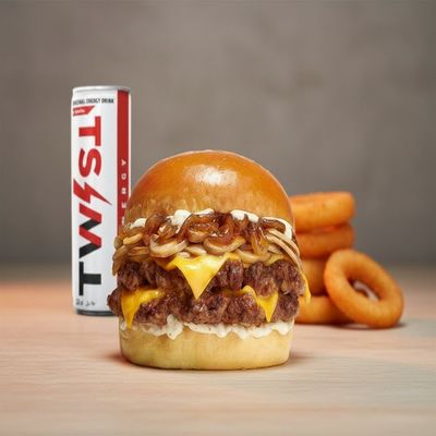 Brown Gold Burger Meal